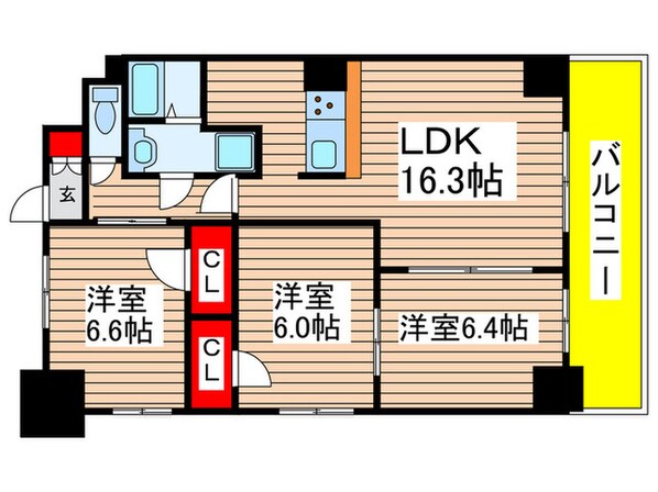 S-FORT鶴舞realeの物件間取画像